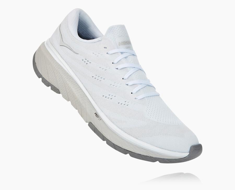 Hoka Australia One One Cavu 3 - Mens Running Shoes White - MKISY-3987